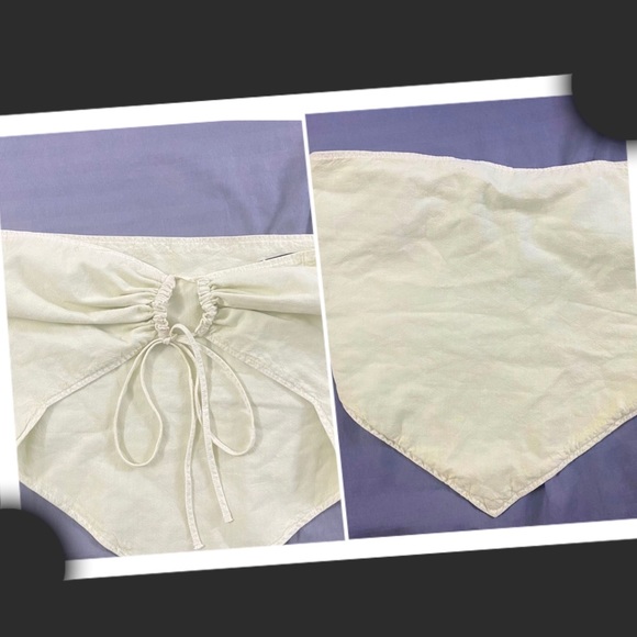 Zara bandana top. Cream Color. Wore just once under a jacket